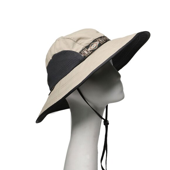 Vintage Sunday Afternoons Wide Brim Hiking Outdoors Hat Khaki Black Adjustable - Picture 1 of 16